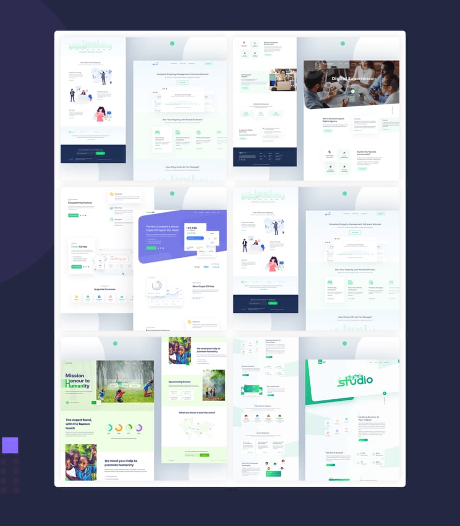 Unigency Portfolio Section Dark thumbnail