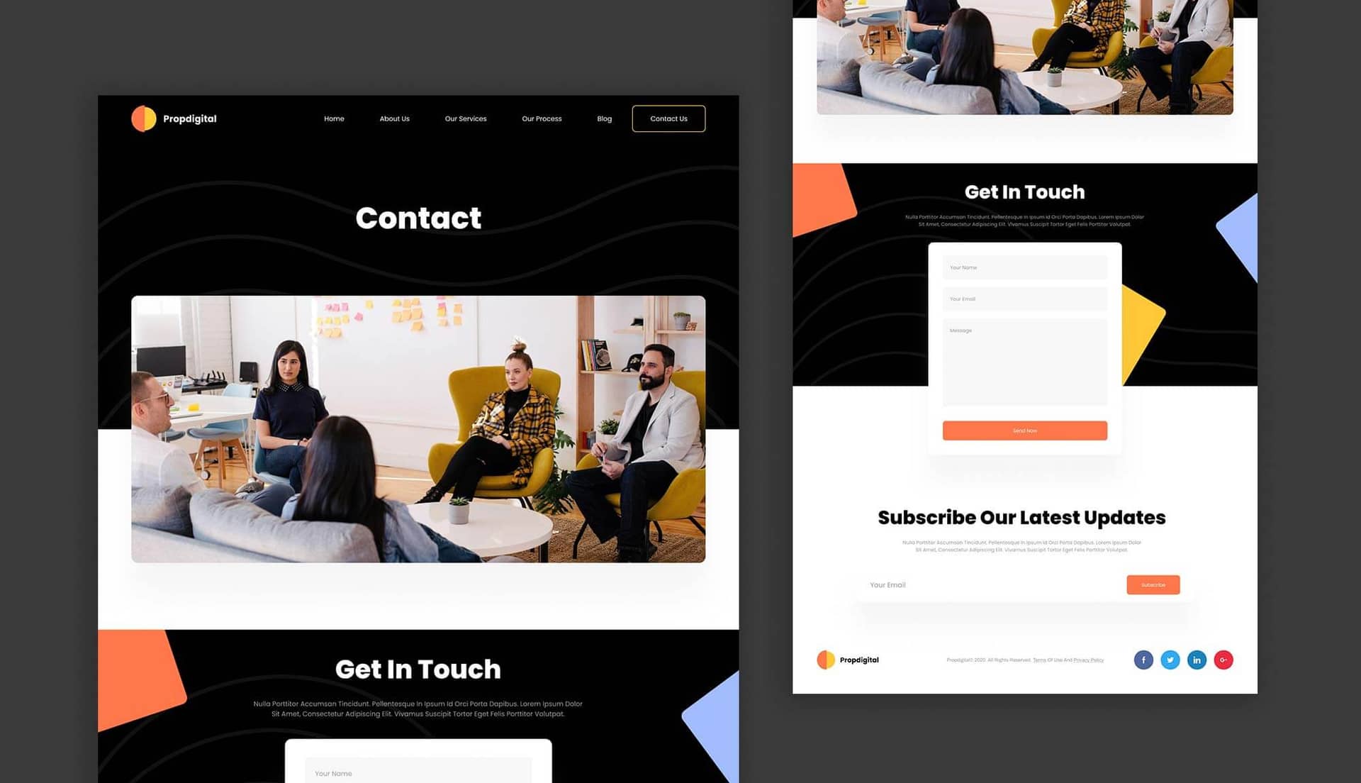 PropDigital Contact Page By Templately