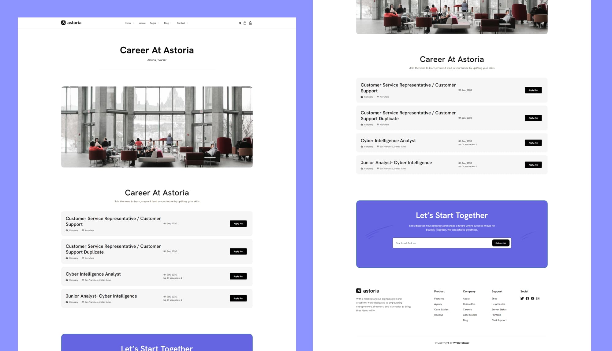 Astoria Career Page Banner