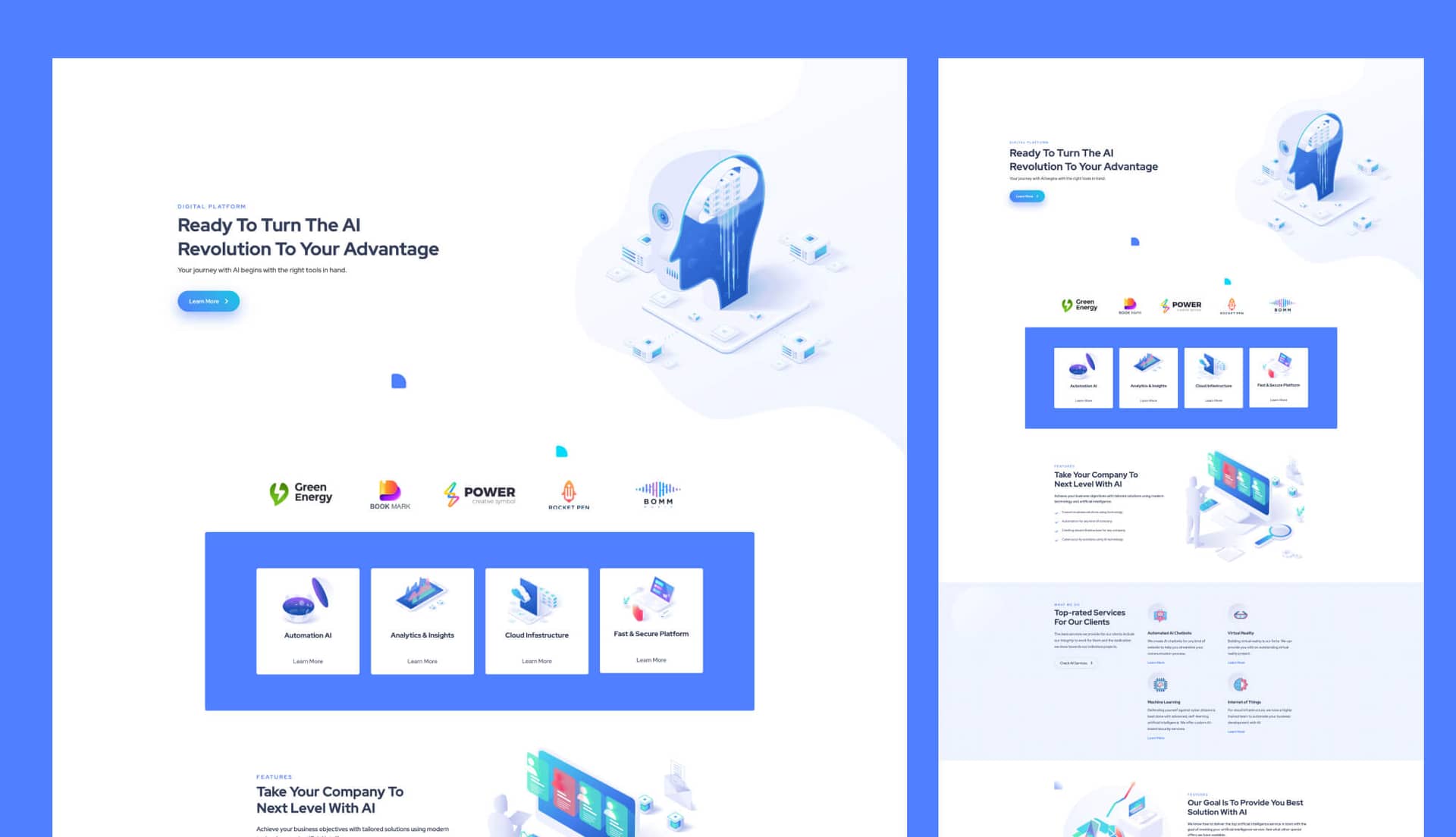 NeoBot Home Page For Gutenberg By Templately