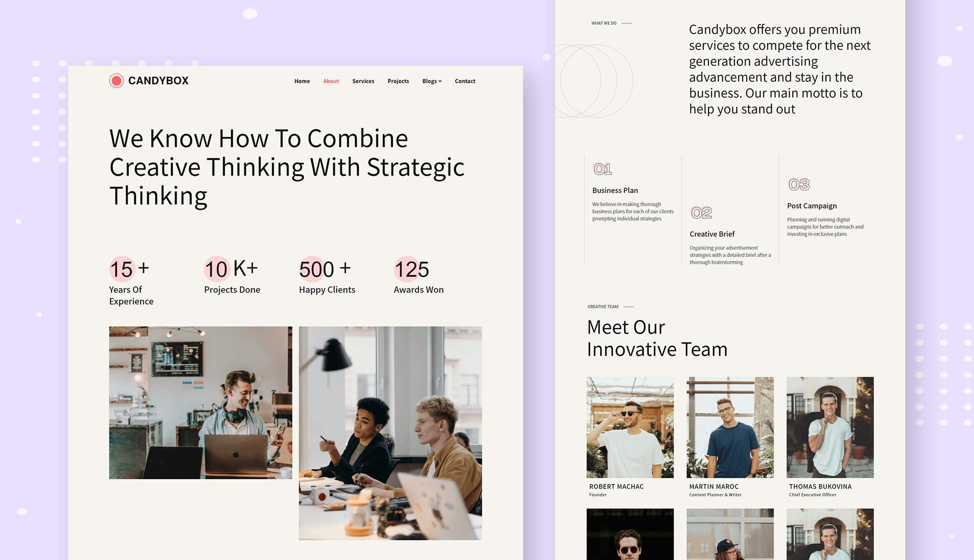 CandyBox About Page Banner