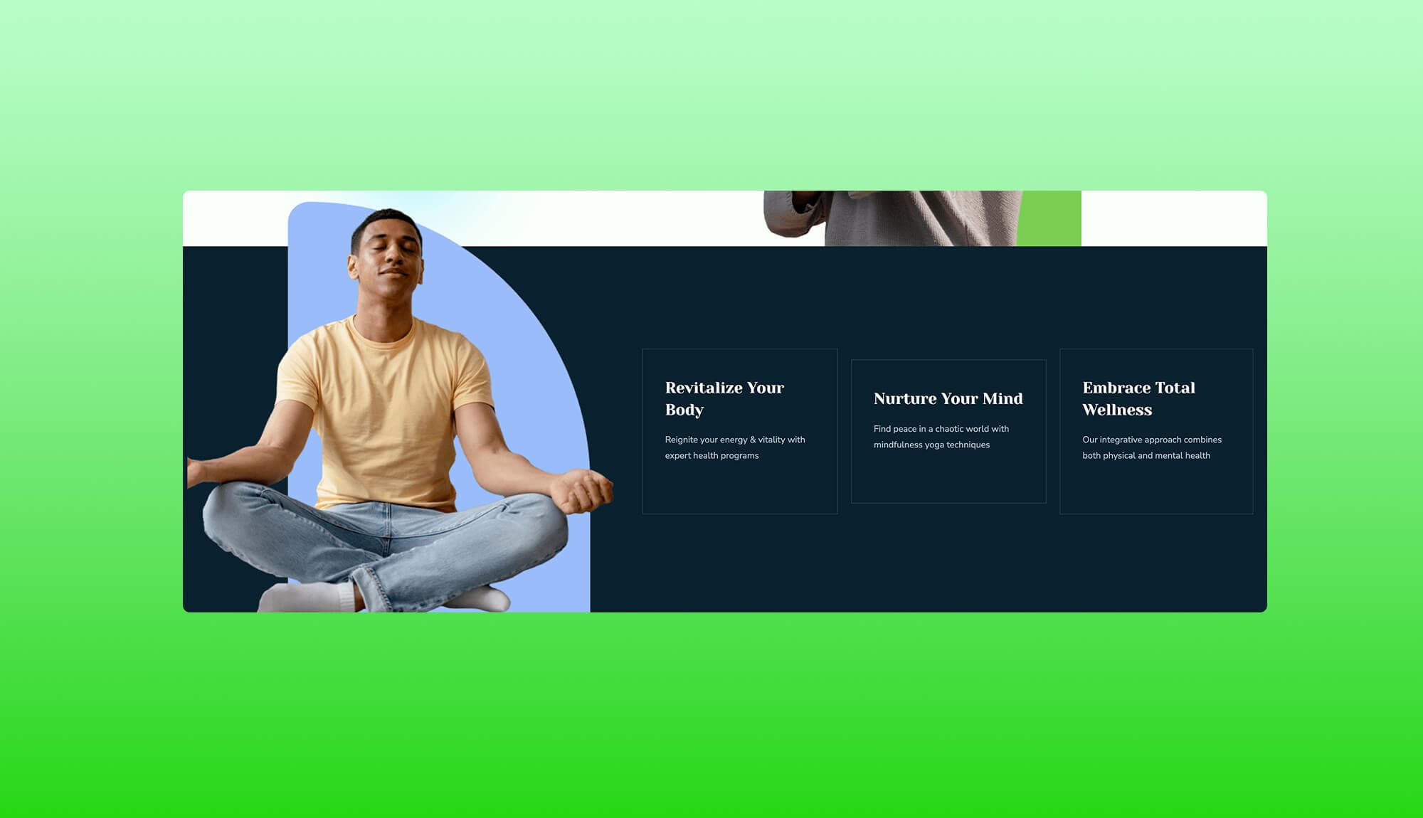 BalancedLife Benefits section By Templately