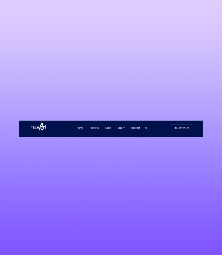 TechAI Header Section For Gutenberg thumbnail
