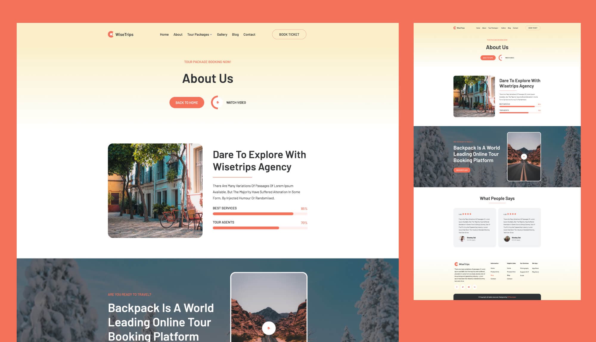 WiseTrips About Page For Gutenberg Banner
