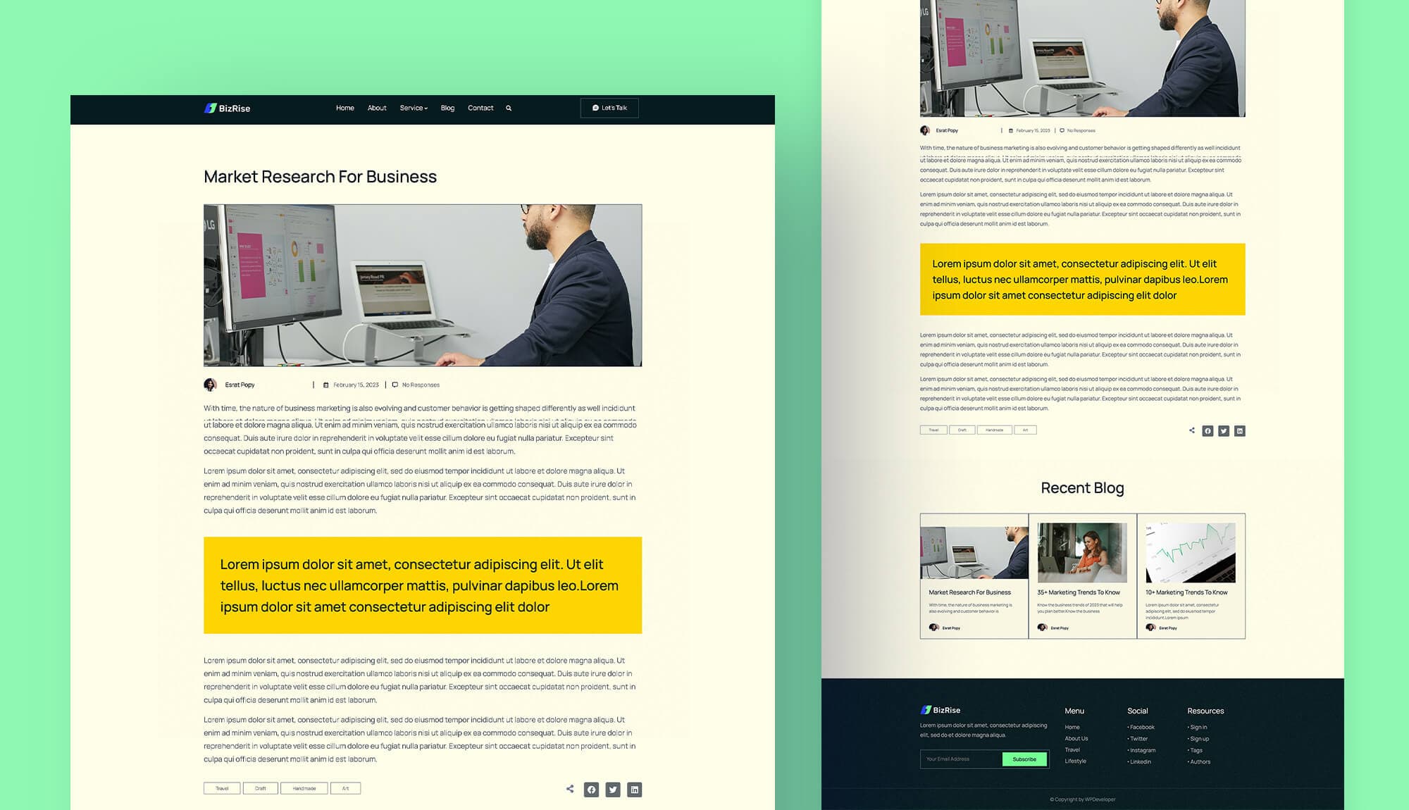 BizRise Blog Details Page Banner