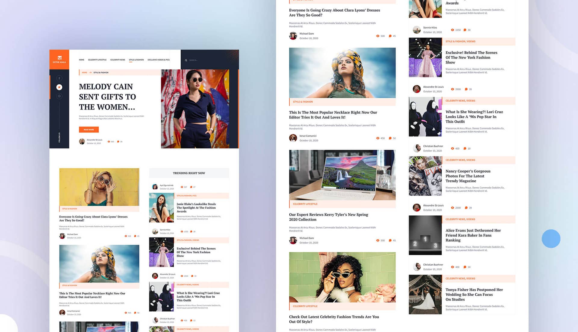 Enter Mega Fashion Page By Templately