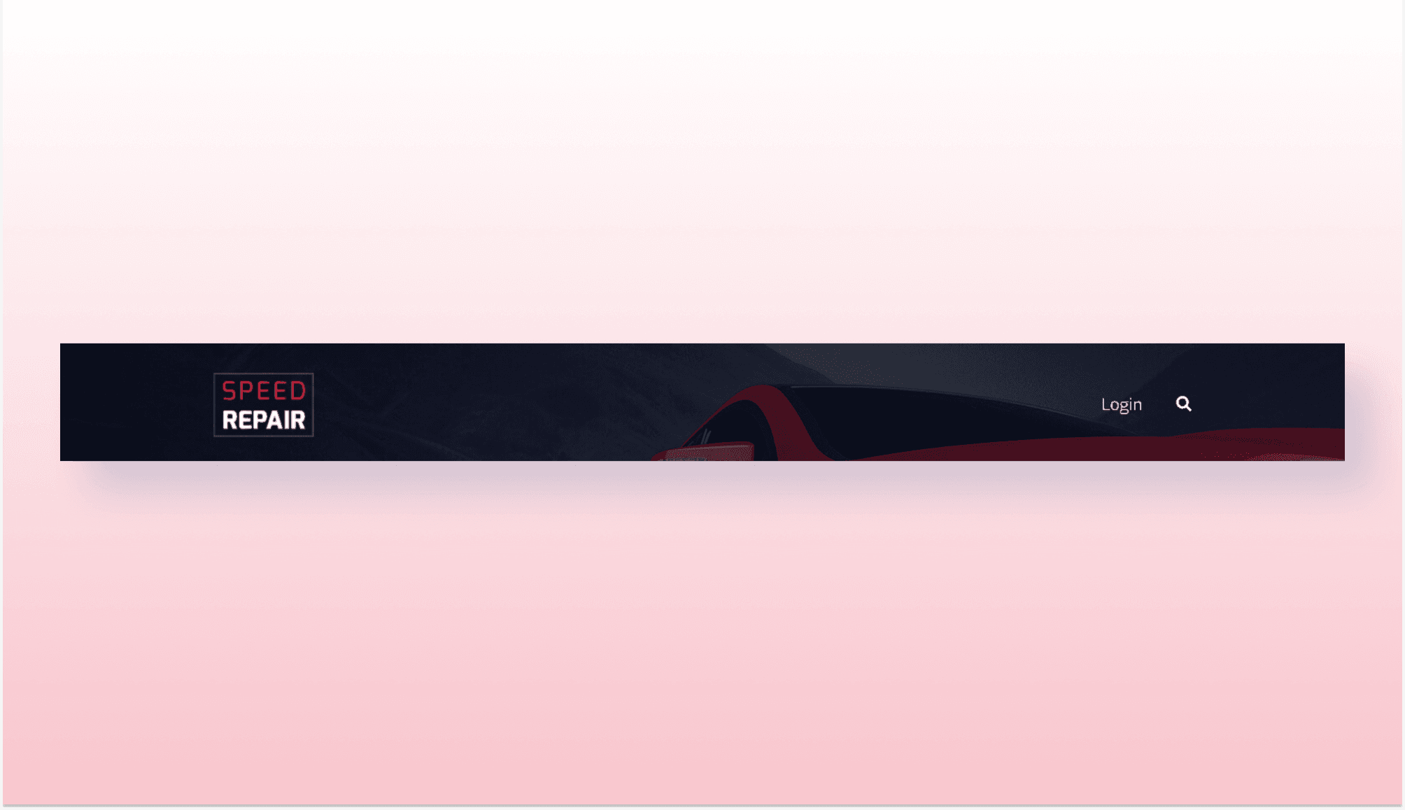 Speed Repair Header Section For Gutenberg Banner