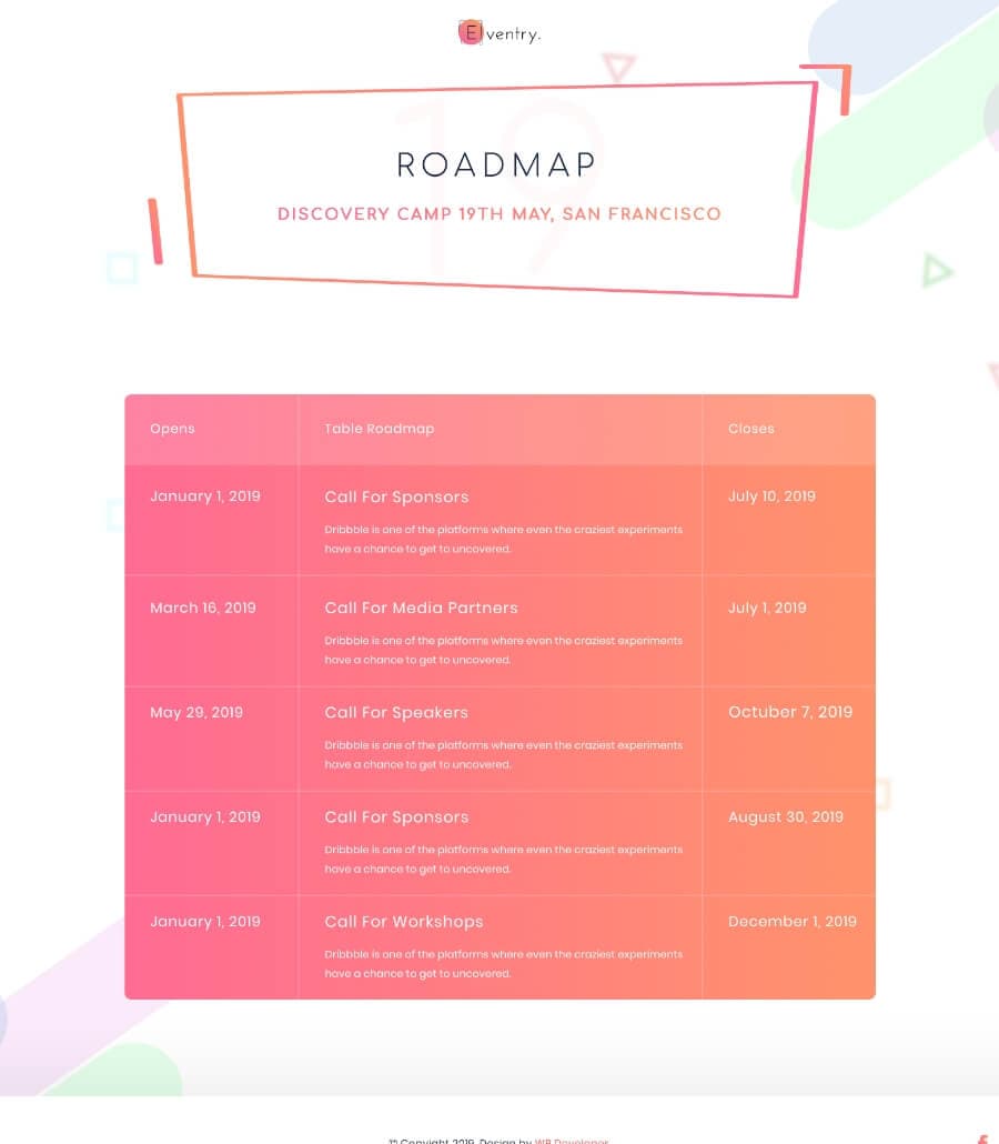 EventGree Event Template Roadmap Lite thumbnail