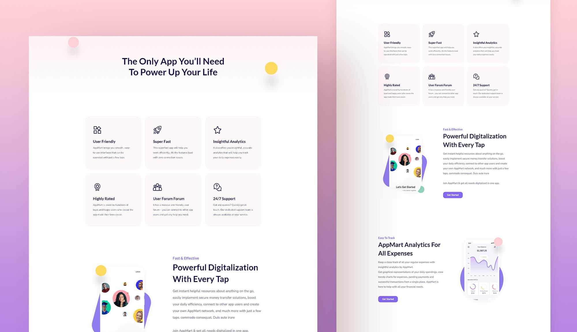 AppMart Feature Page For Gutenberg By Templately