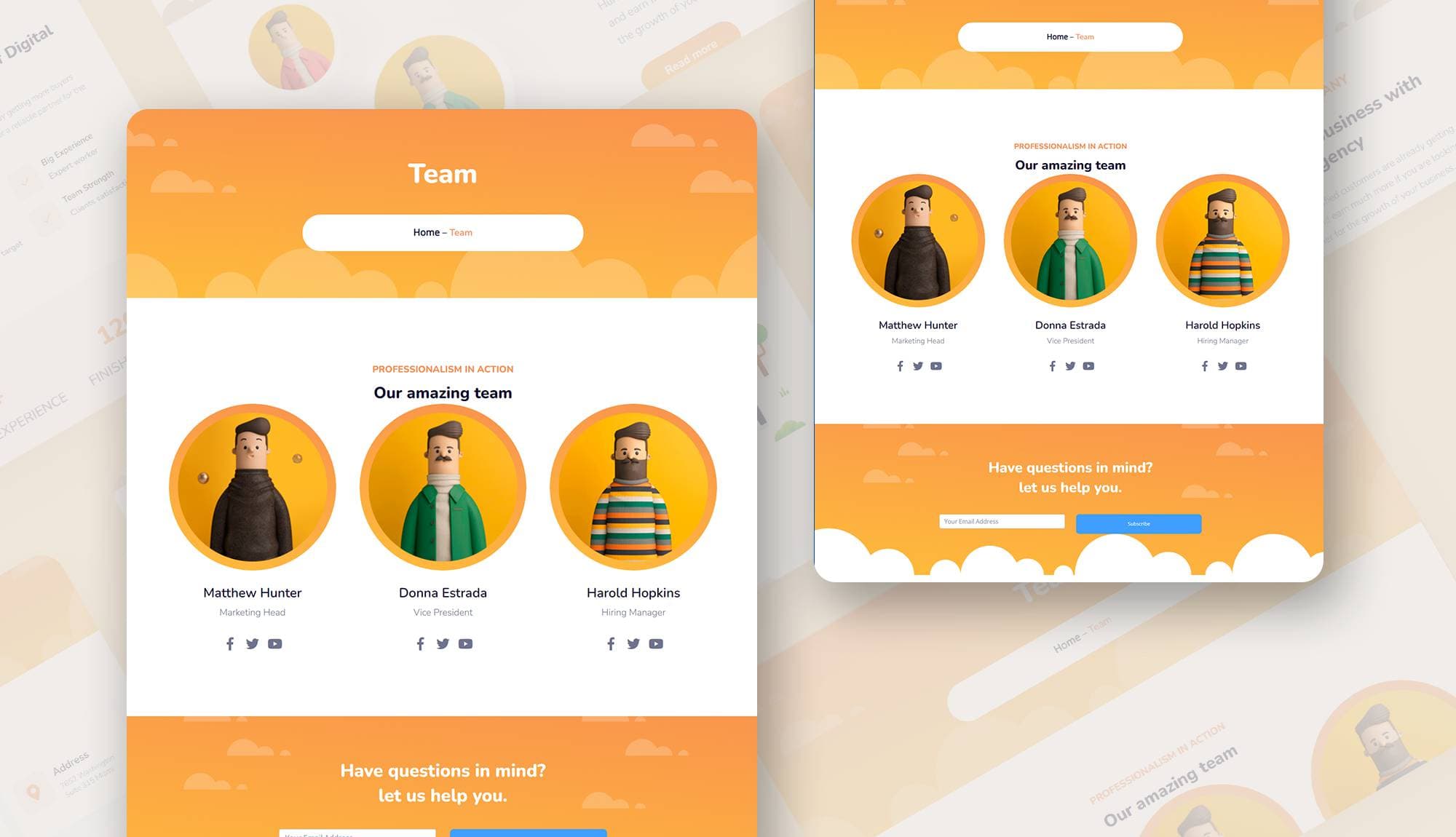 SEO Tab Team Page For Gutenberg Banner