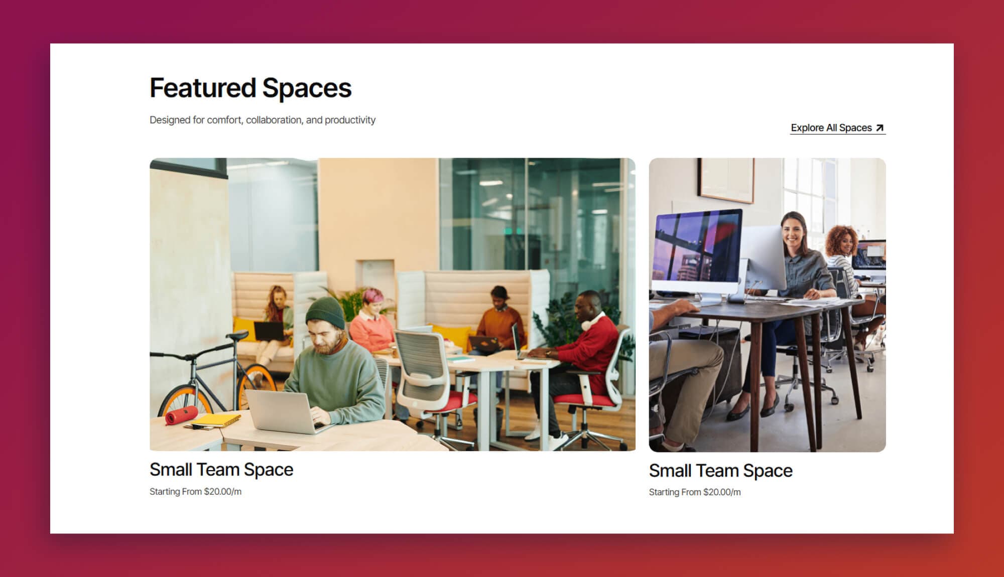 Cobizz Hive Feature Space Section By Templately