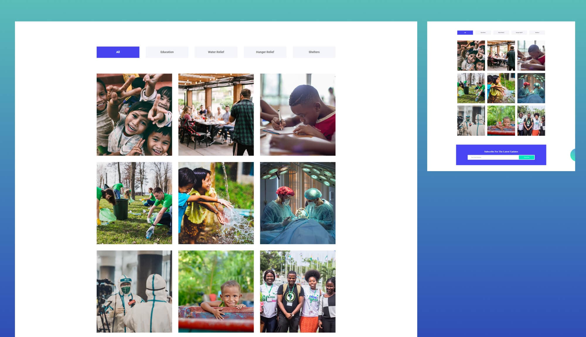 TrustAid Gallery Section For Gutenberg By Templately