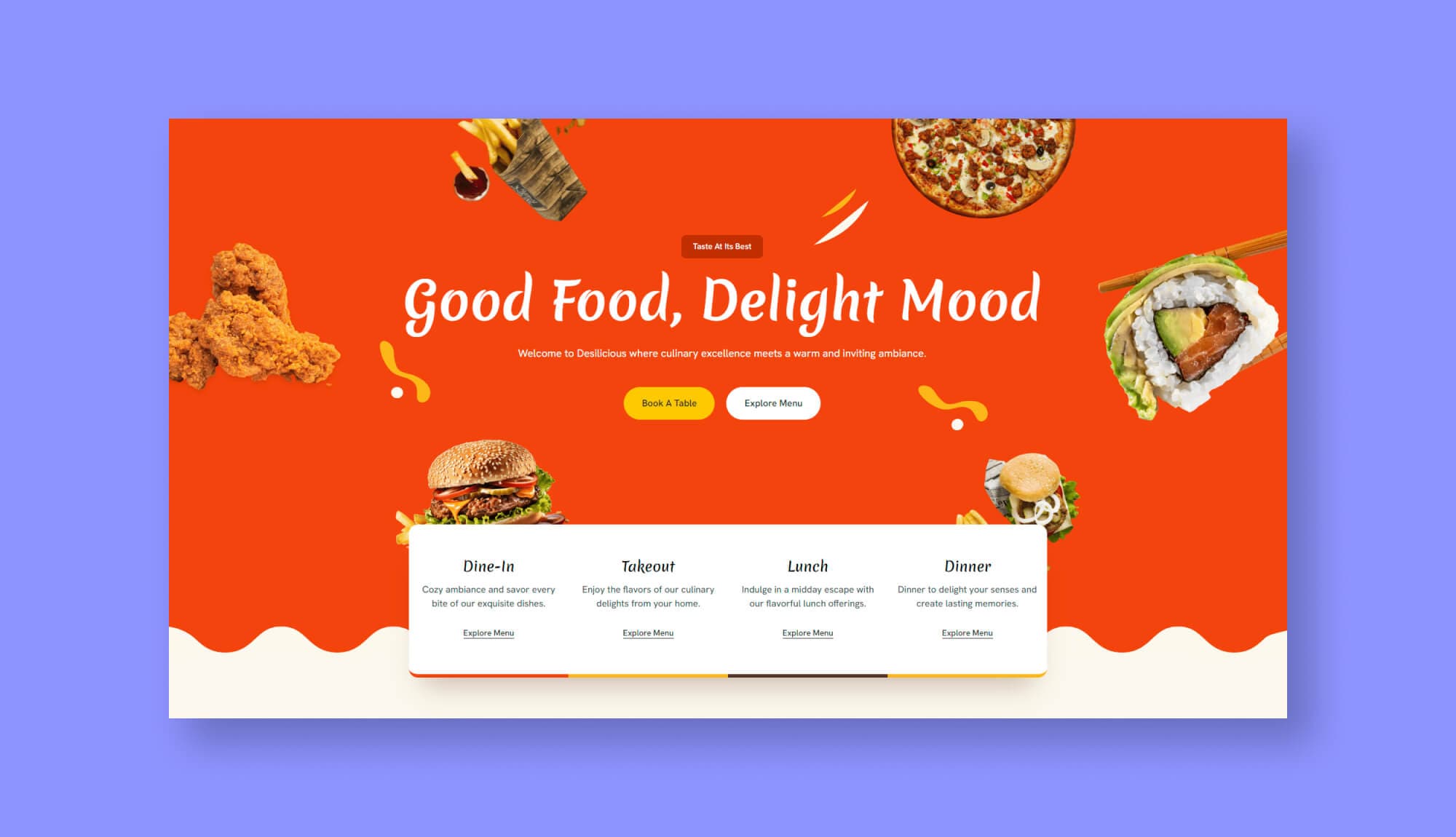 Astoria Restaurant Banner Section Banner