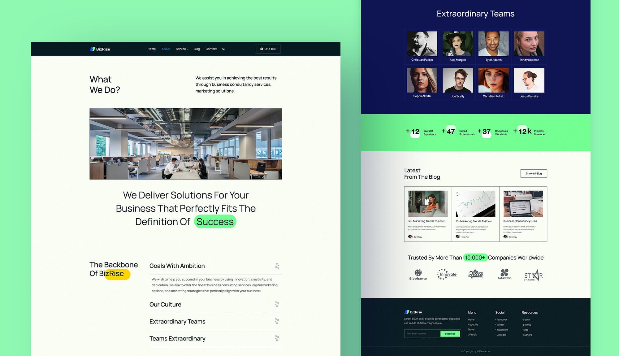 BizRise About Page Banner