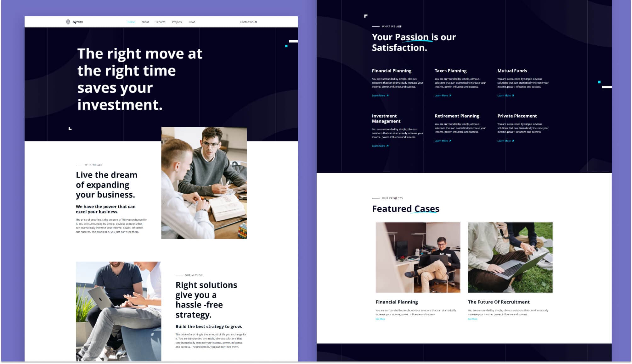 Syntax Home Page For Gutenberg By Templately