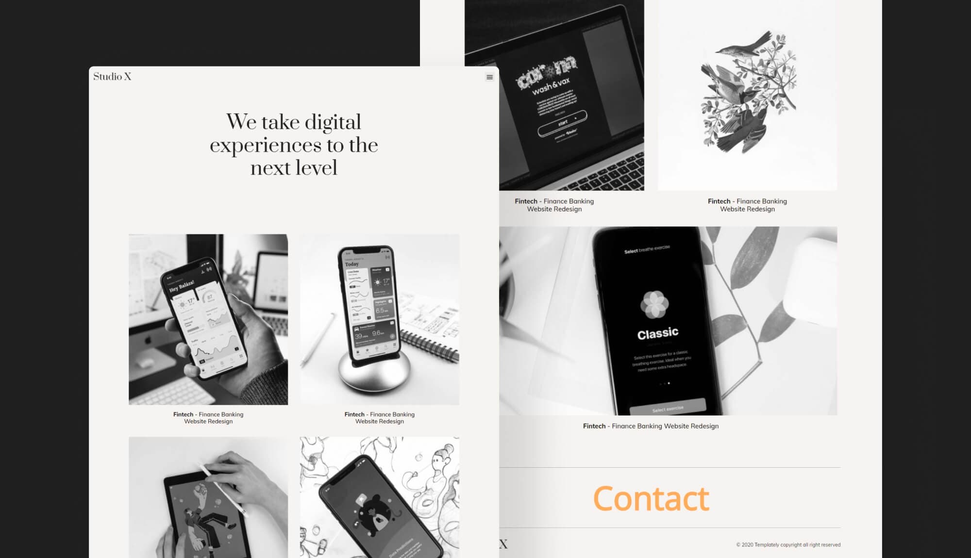 StudioX Work Page Banner