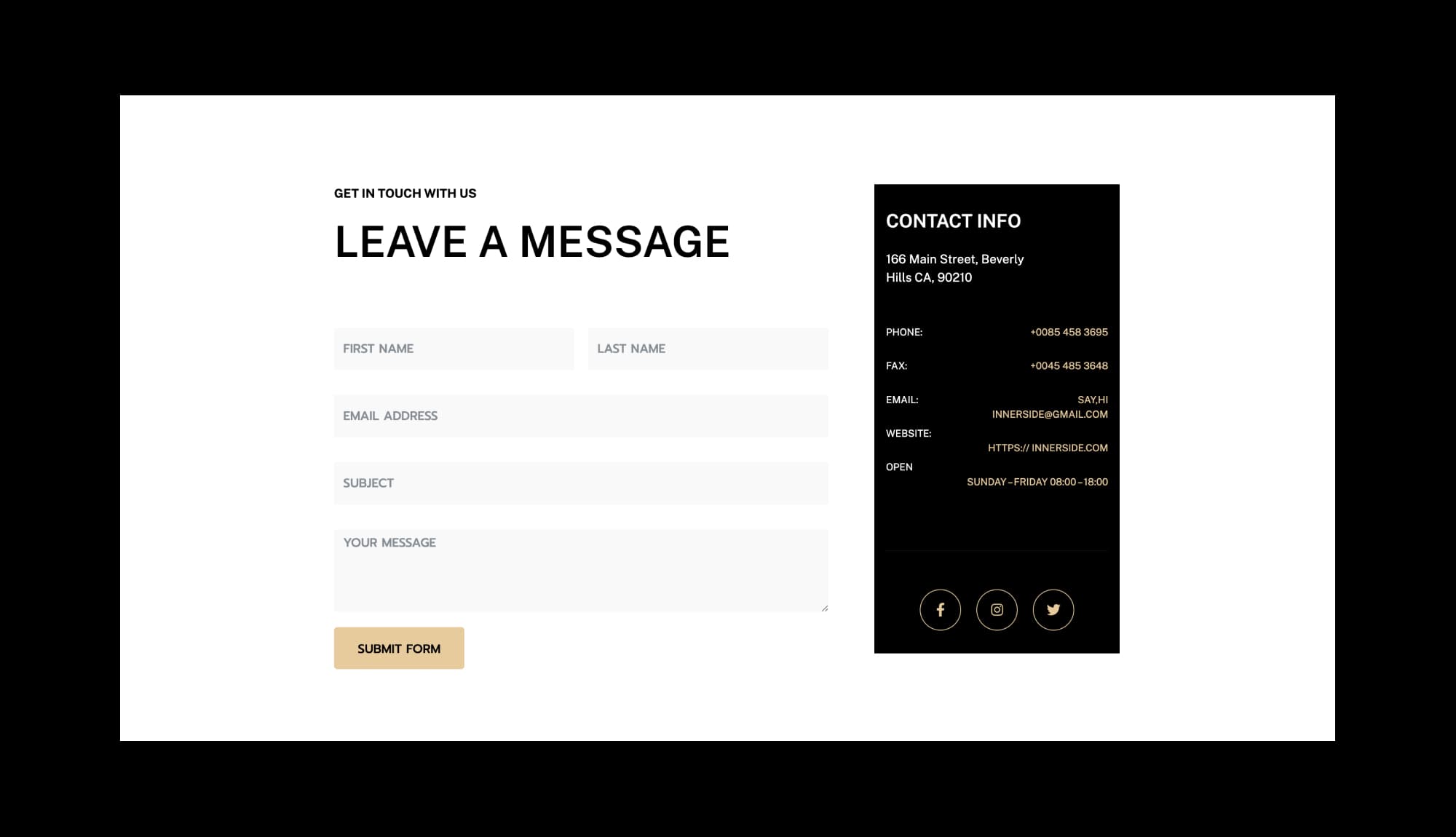 Innerside Contact Section Banner