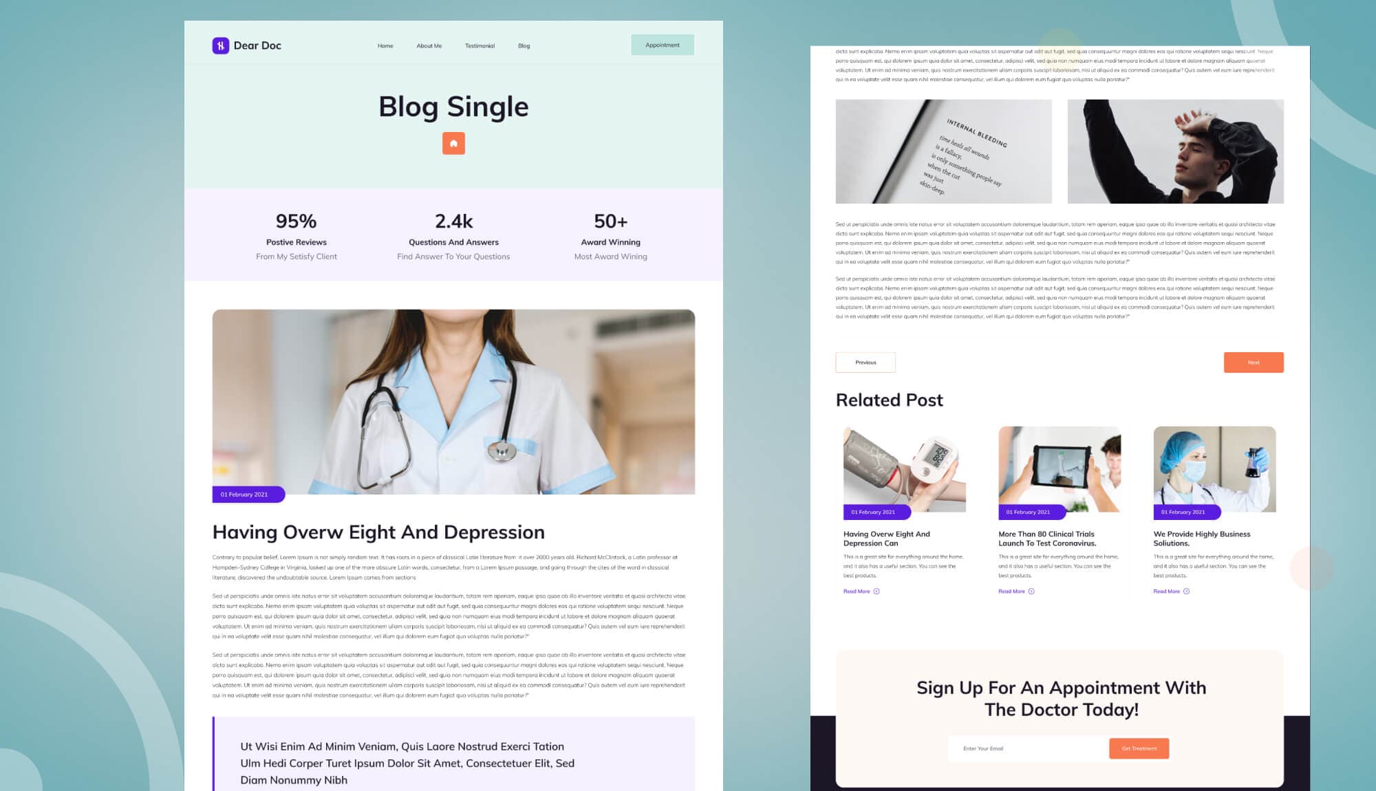 Dear Doc Single Post Page Banner