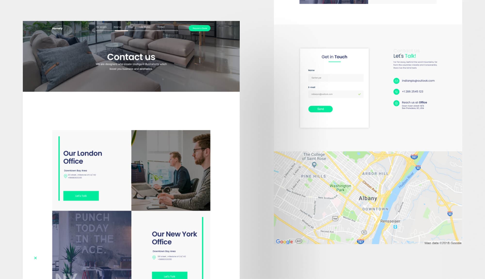 Homely Contact Us Page Banner