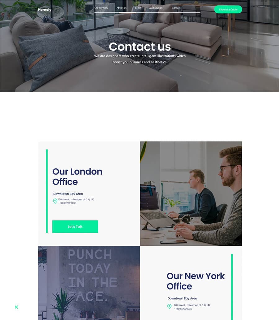 Homely Contact Us Page thumbnail