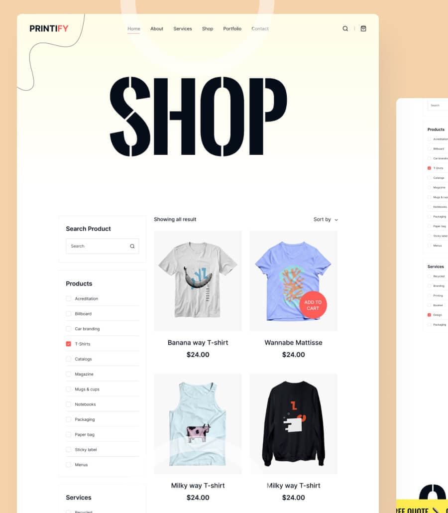 Printify Single Product Page thumbnail