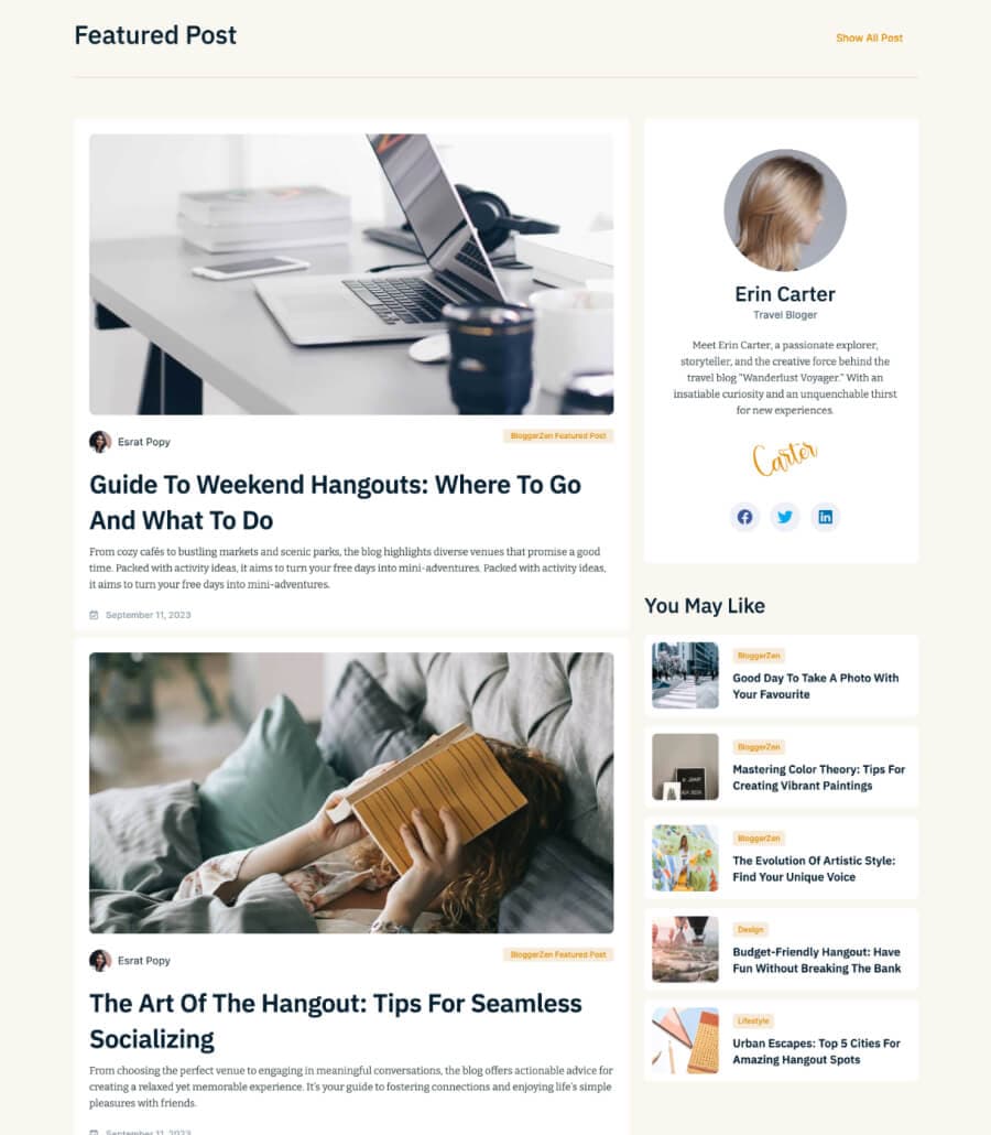 BloggerZen Posts With Sidebar Section thumbnail