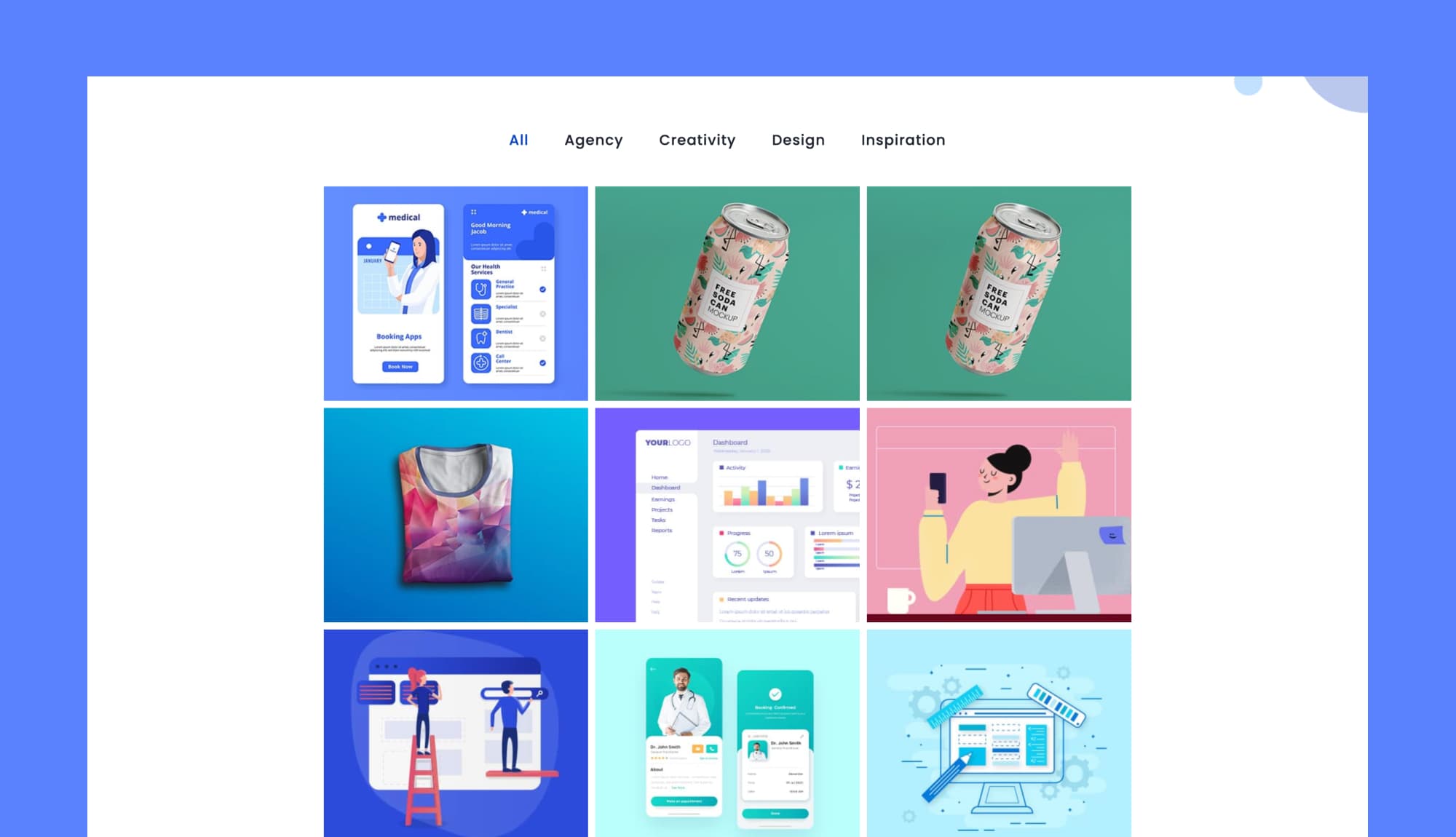 Creative Hub Portfolio Section Banner