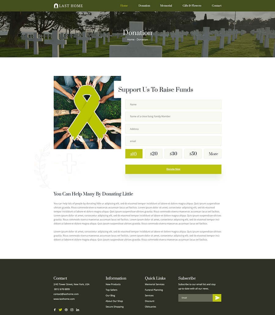 Last Home Donation Page thumbnail