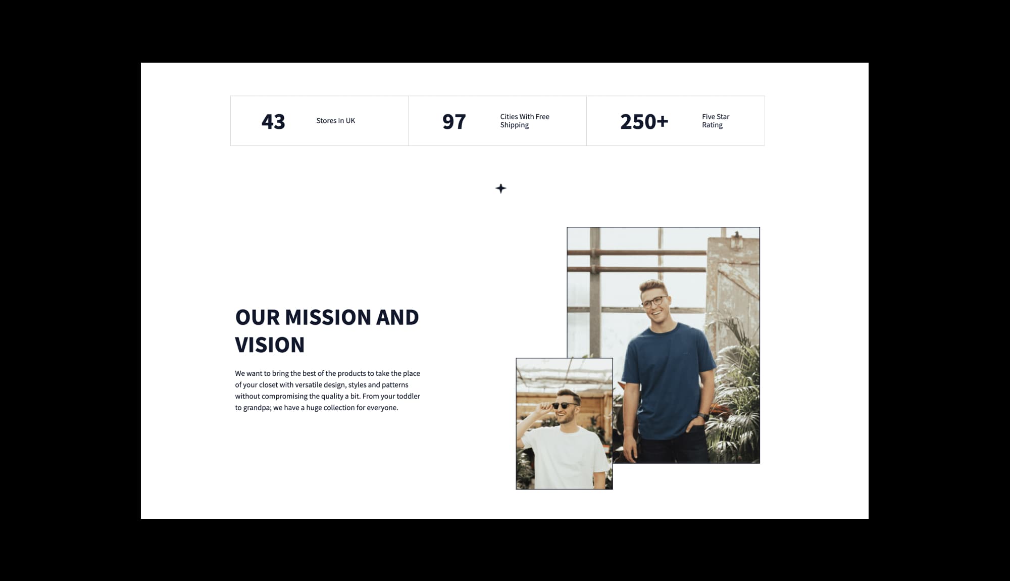 Gloria Boutique Info Section Banner