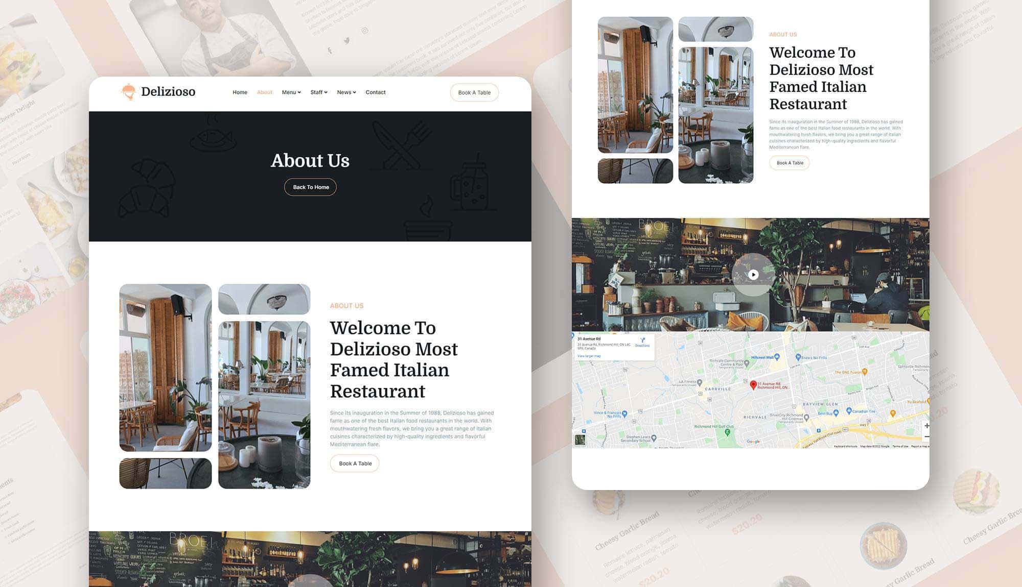 Delizioso About Page Banner