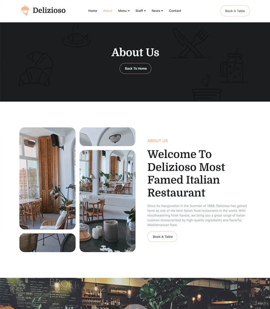 Delizioso About Page thumbnail