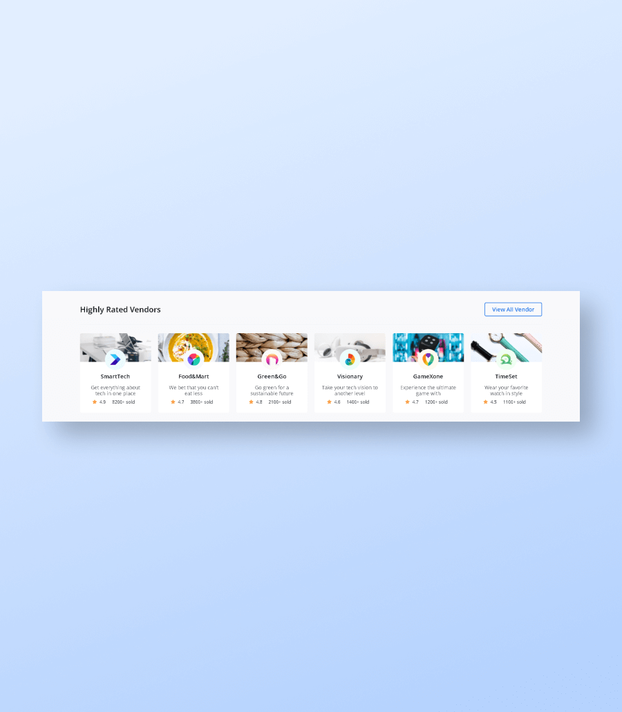 OneStopShop Vendors Section For Gutenberg thumbnail