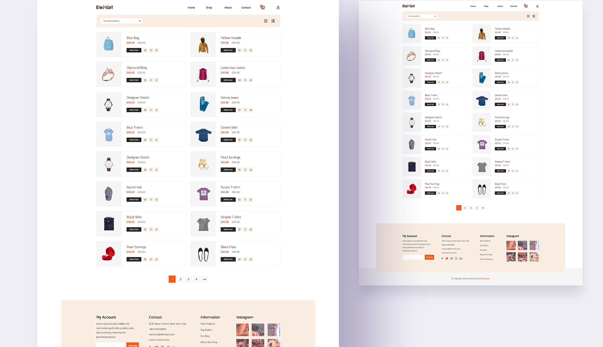 EleMart Shop List Banner