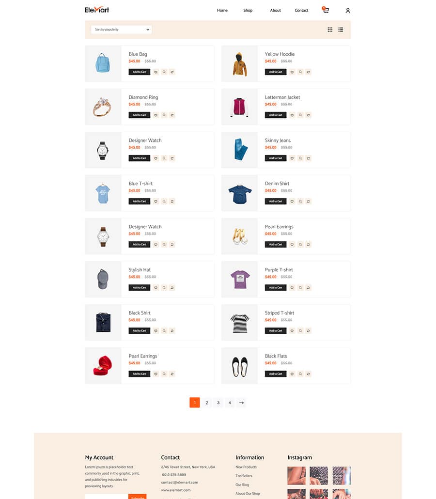 EleMart Shop List thumbnail