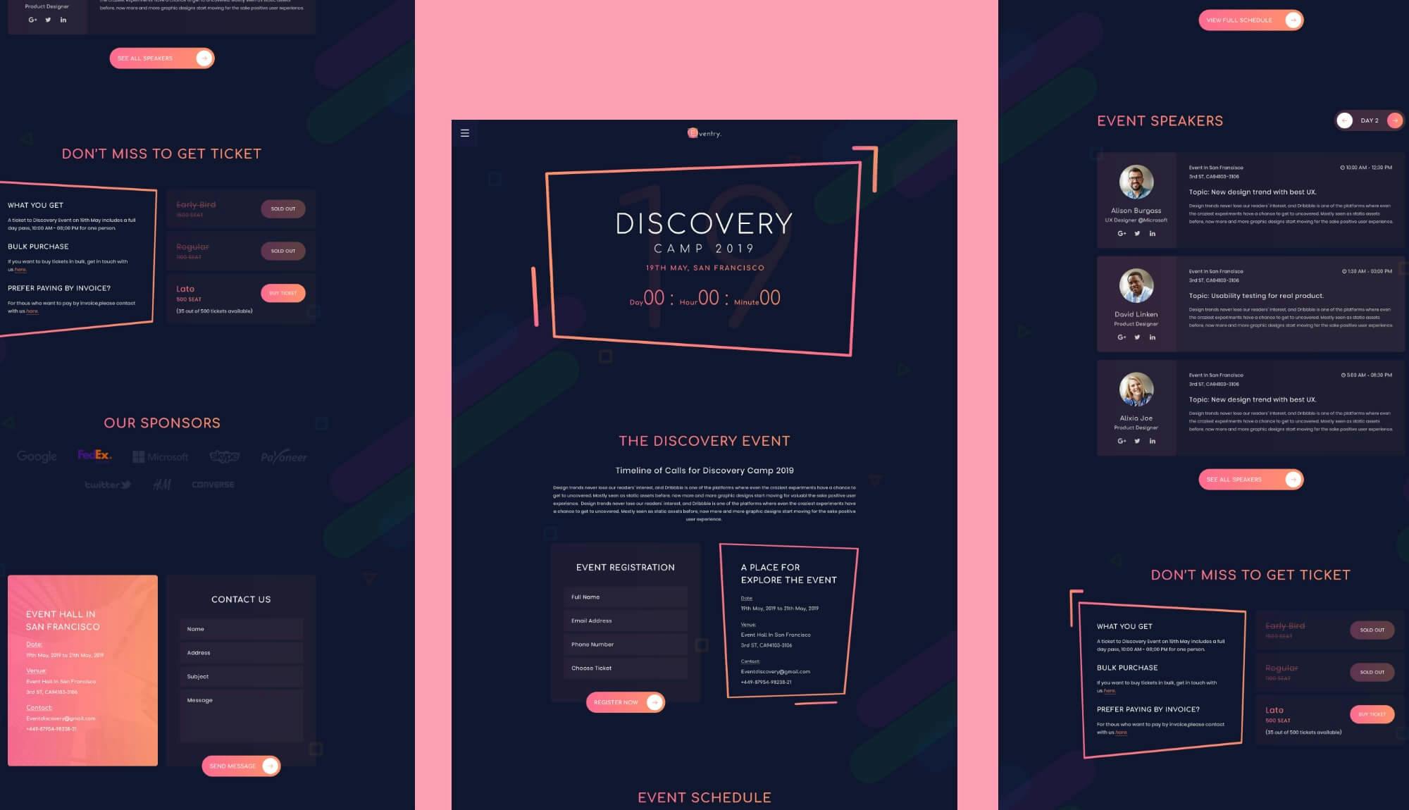 EventGree Event Template Homepage Banner
