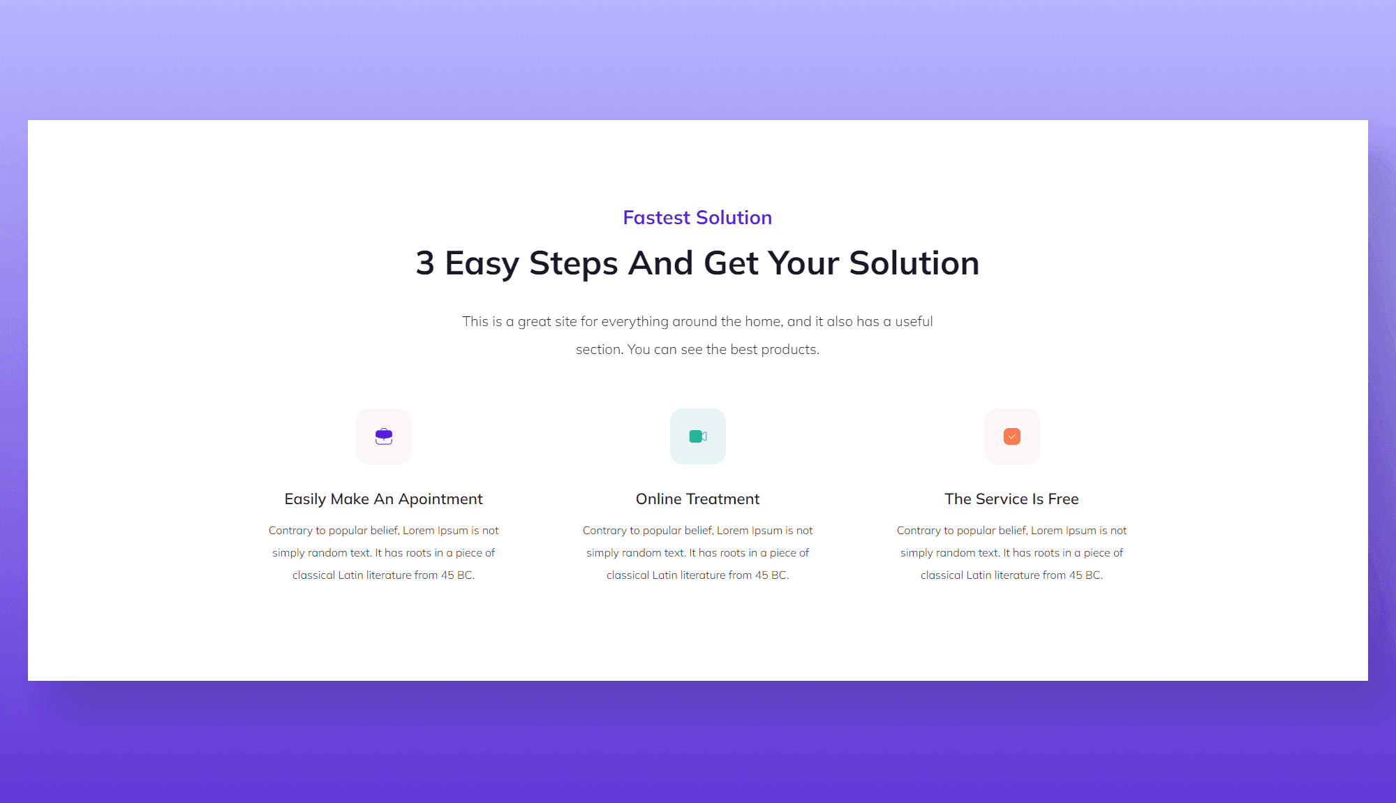 Dear Doc Solution Section For Gutenberg Banner