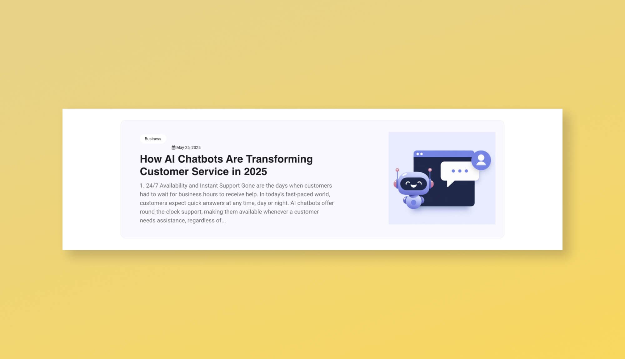 ChatAIBot Blog Section Banner