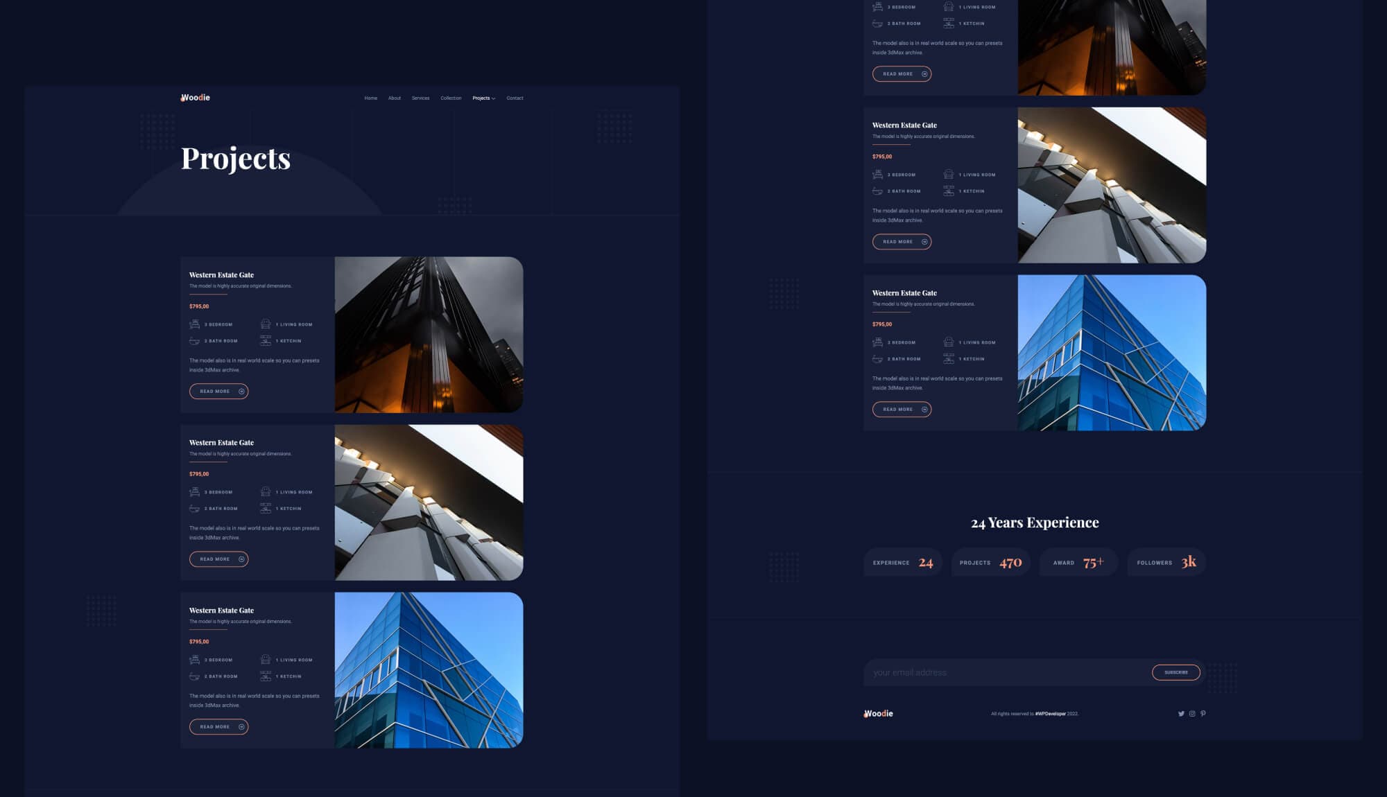 Woodie Projects Page For Gutenberg By Templately