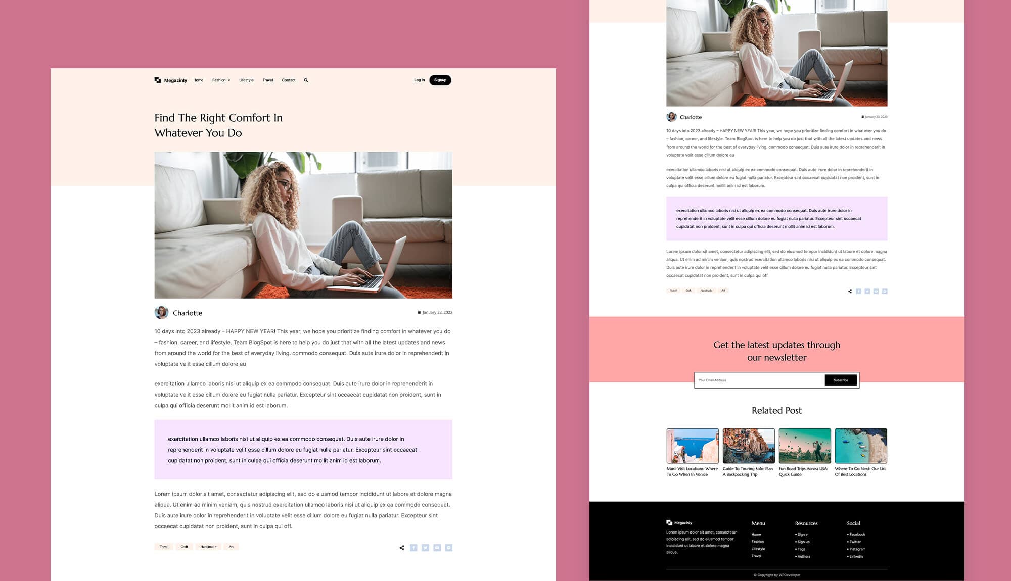 Magazinely Blog Details Page Banner