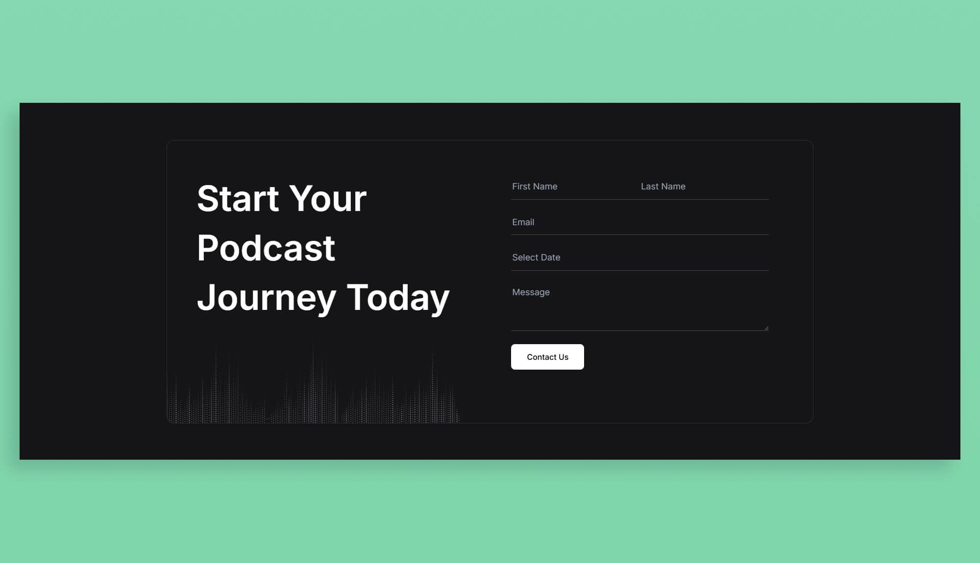 Memymic Contact Section For Gutenberg Banner