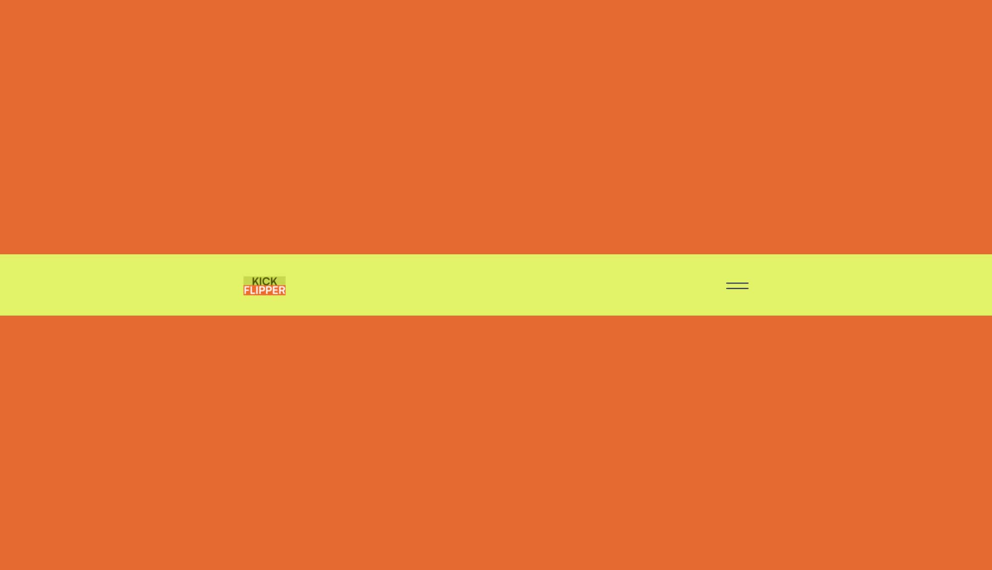 Kick Flipper Header Section For Gutenberg Banner