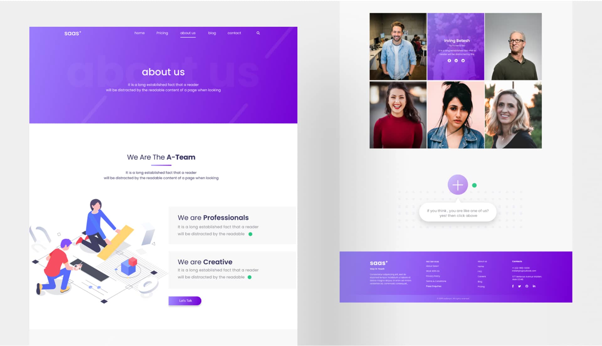 SaaS Starter About Page By Templately