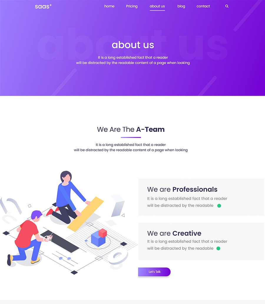 SaaS Starter About Page thumbnail