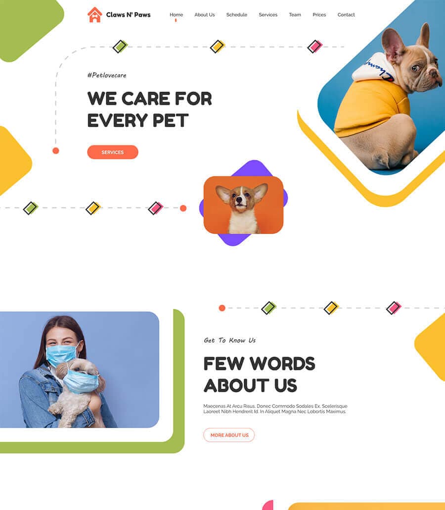 Claws & Paws Home Page thumbnail