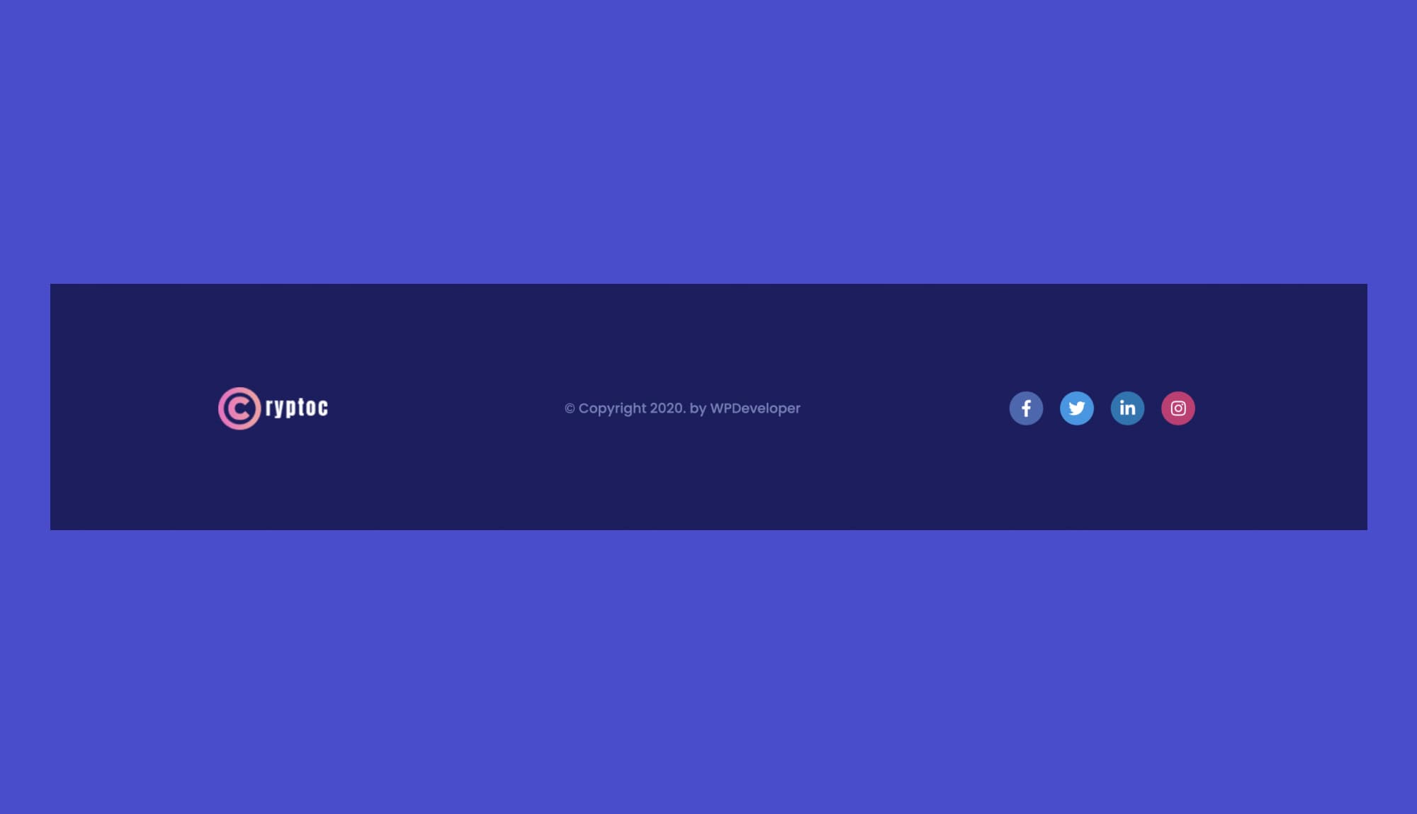CryptoCurrency Footer Section For Gutenberg By Templately