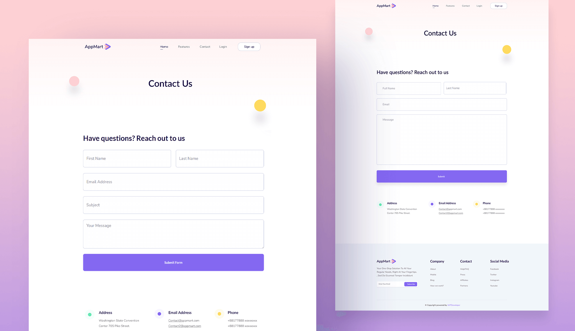 AppMart Contact Page Banner