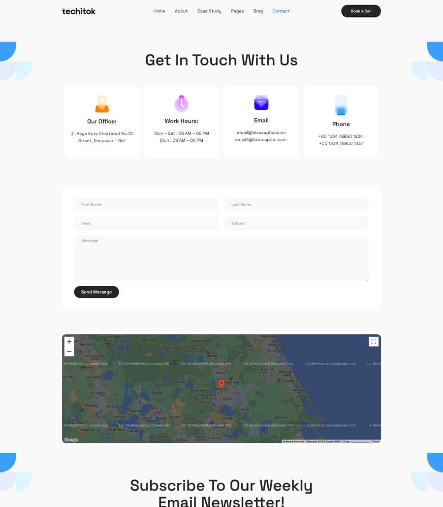 techitok Contact Page thumbnail