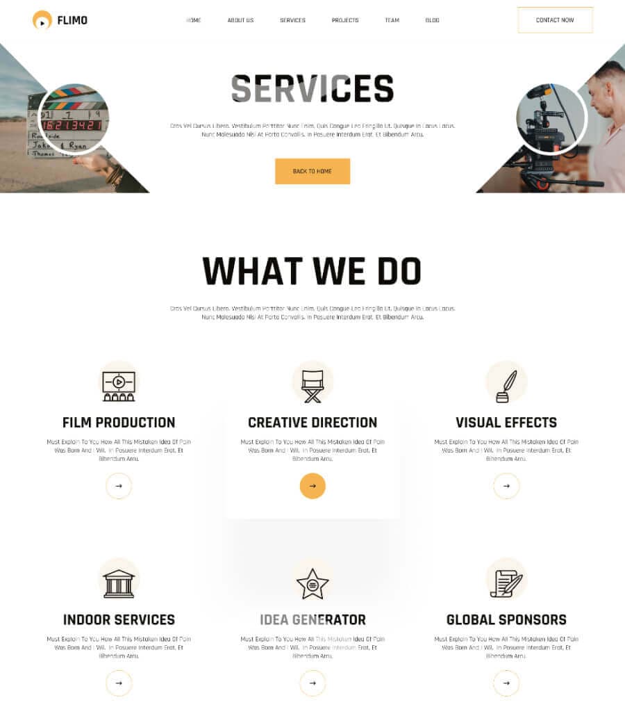 Flimo Services Page thumbnail
