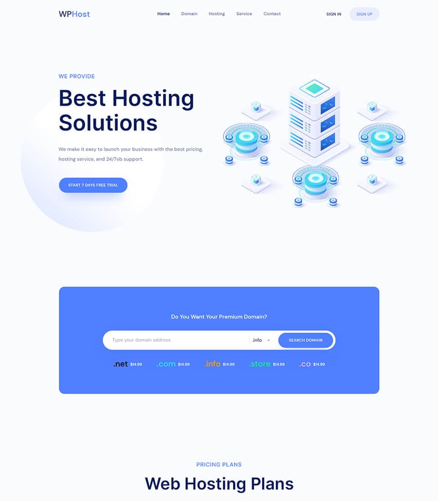 WPHost Home Page thumbnail