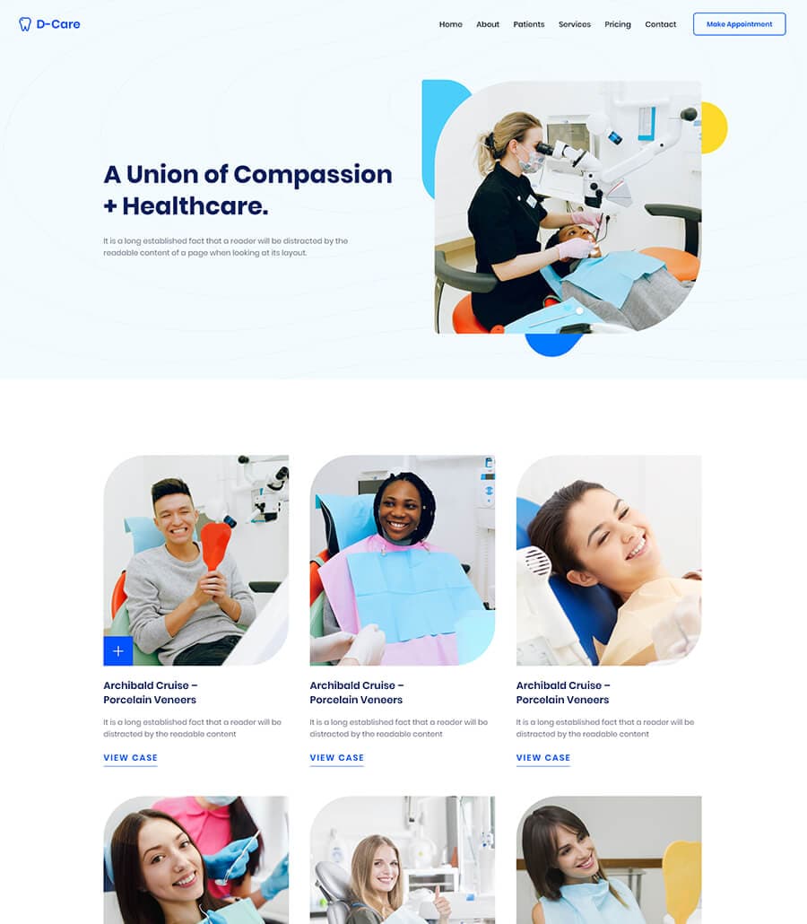 D-Care Patients Page thumbnail